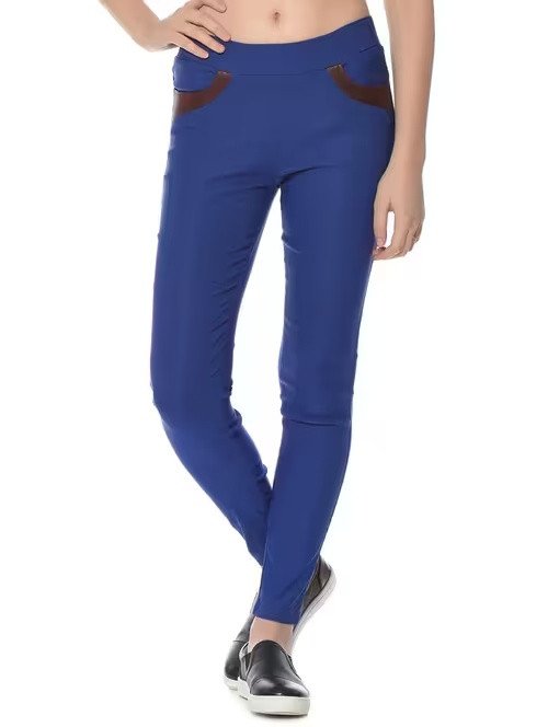 Solid ankle length jeggings